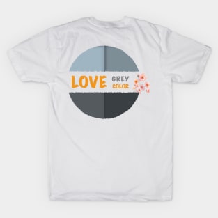 Flower Geometric Grey Colorful #20 T-Shirt